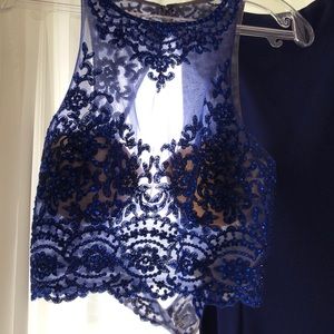 LaFemme Blue two piece